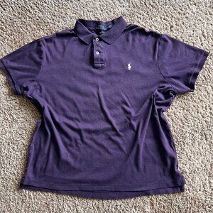 Polo Ralph Lauren Men’s Purple Custom Slim Fit Polo Shirt XL
